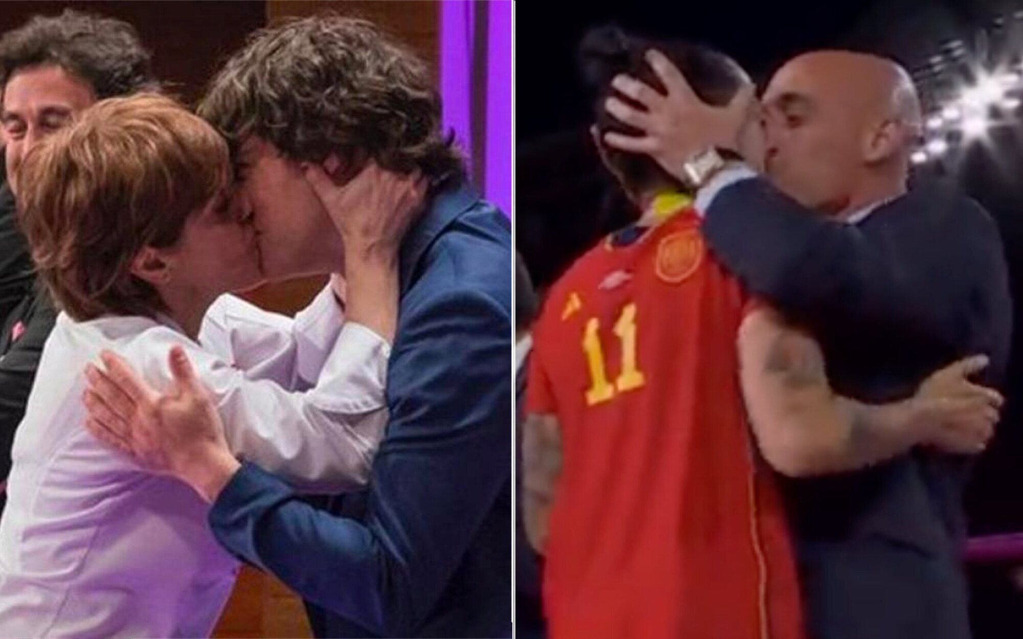 Las redes rescatan el beso de Anabel Alonso a Jordi Cruz tras el de Rubiales a Hermoso. ¿Son casos comparables?
