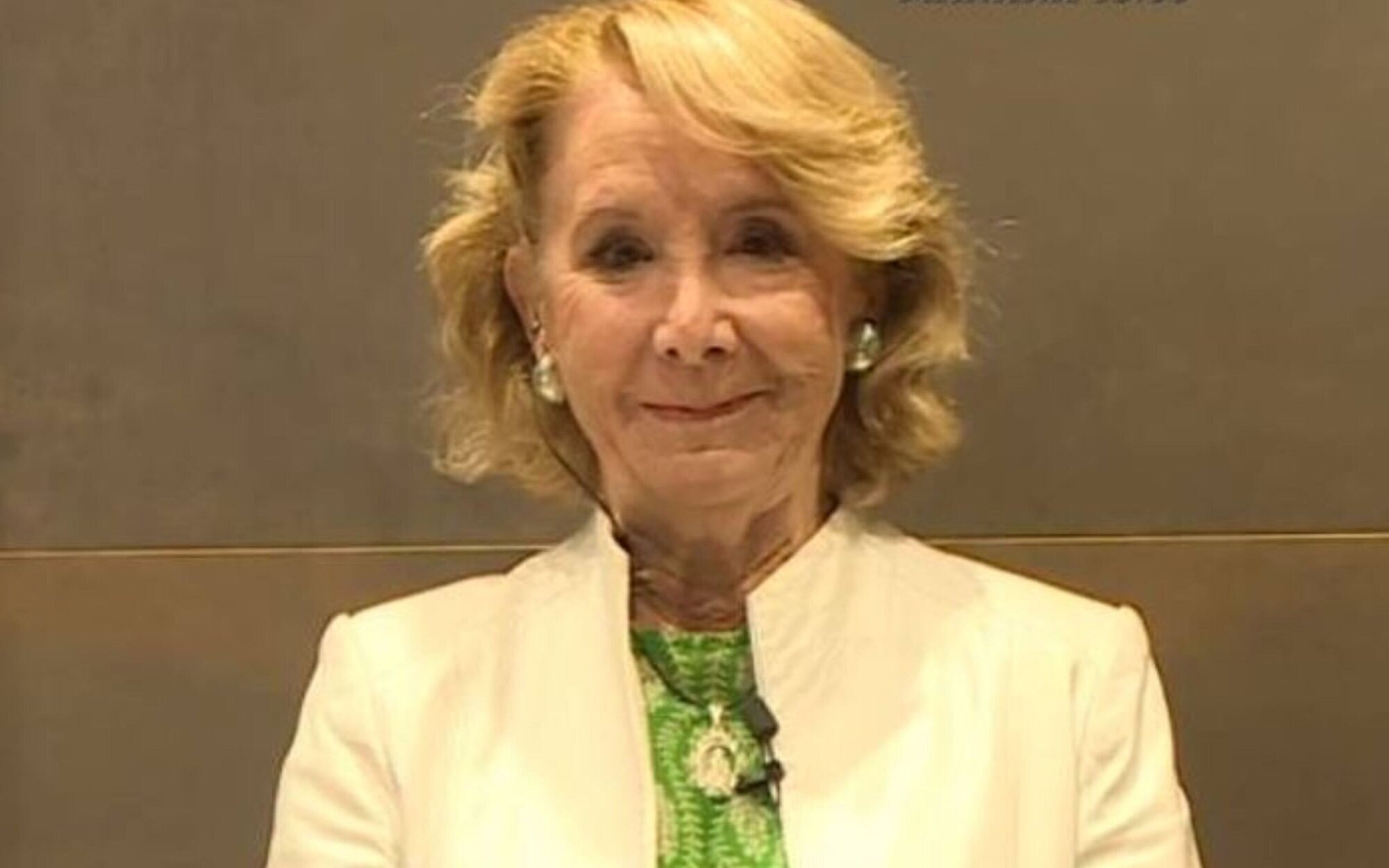 Esperanza Aguirre se enfrenta a José Yélamo por el caso Rubiales y se niega a responder