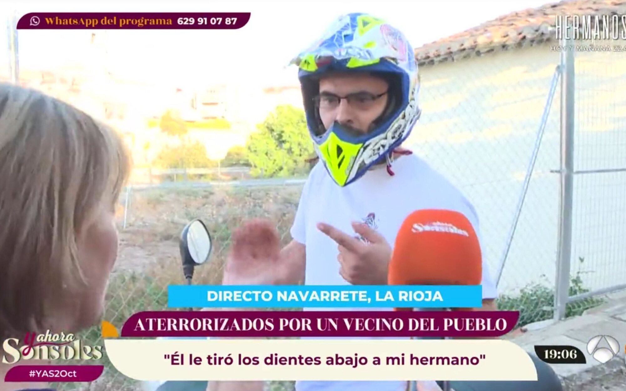 Un motorista irrumpe en una conexión de 'Y ahora, Sonsoles': "¡Estáis mintiendo! Sabéis lo que habéis hecho"