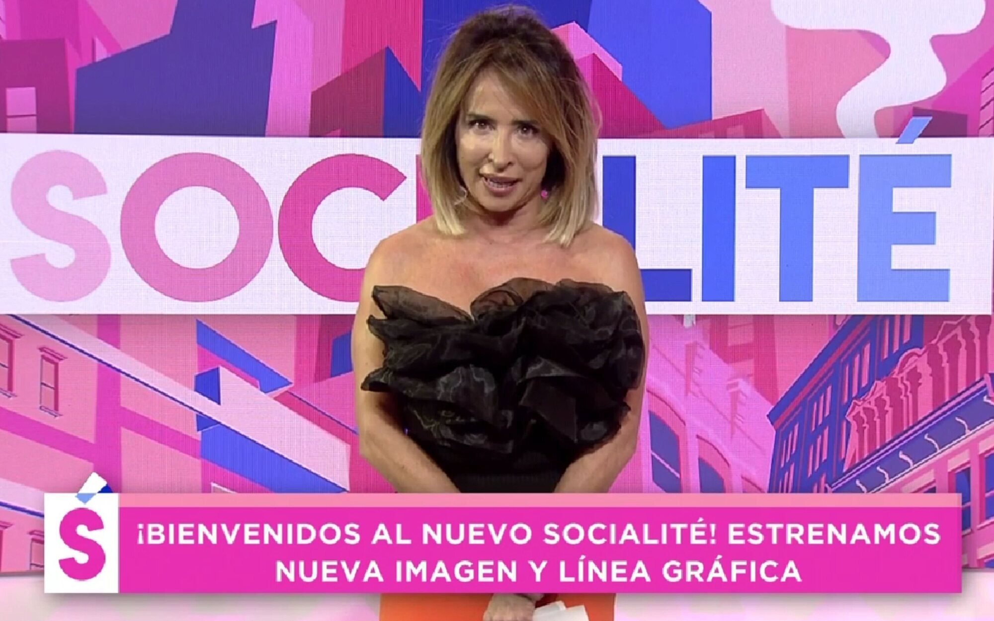 'Socialité' presenta su nueva línea gráfica con María Patiño destrozando el plató