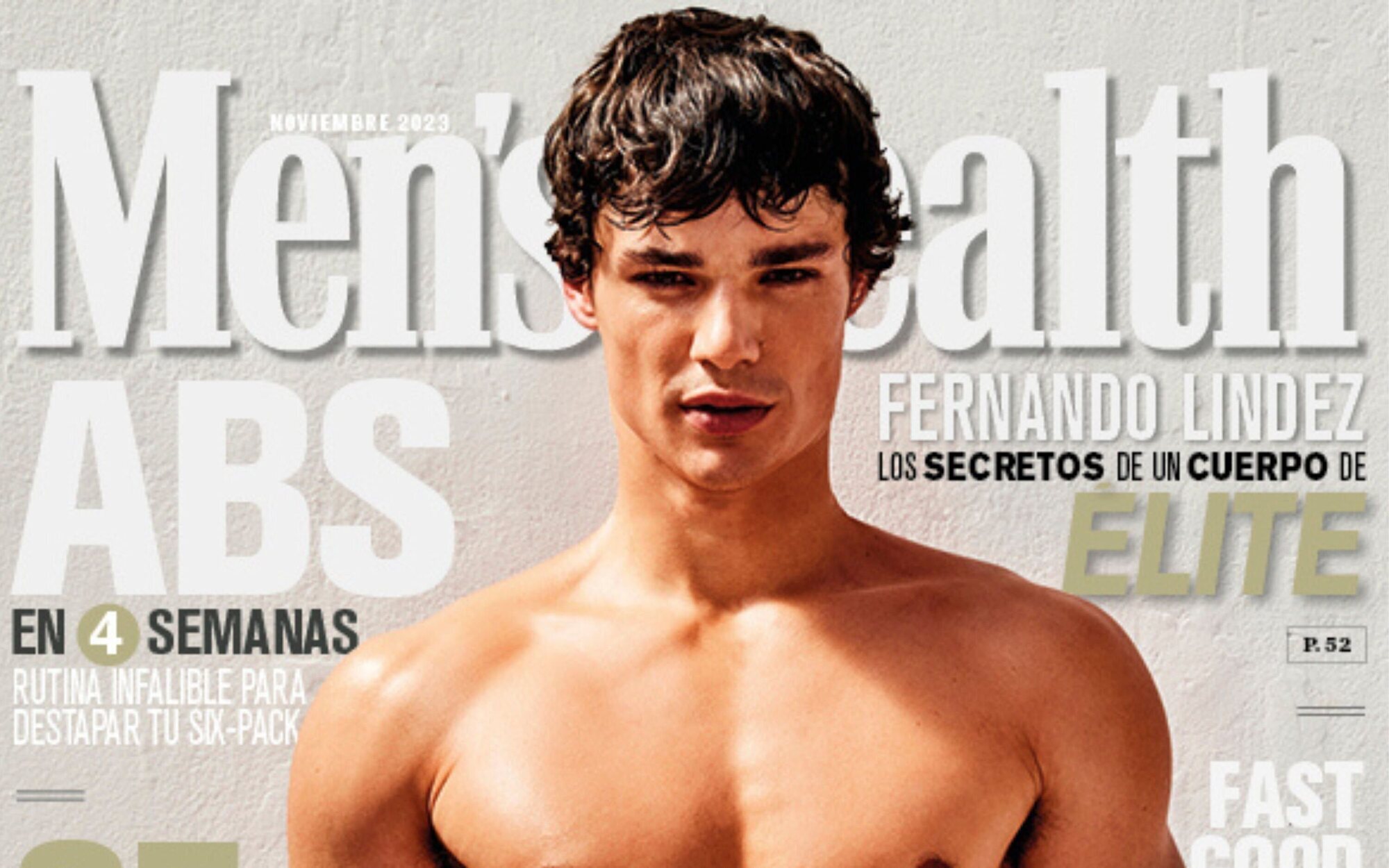 Fernando Lindez, el nuevo alumno de 'Élite', se desnuda para Men's Health: "Trabajar con mi cuerpo me gusta"