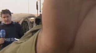 Un soldado israelí impide a 'Telediario' informar sobre el conflicto en Gaza: "Vamos a tener que interrumpir"