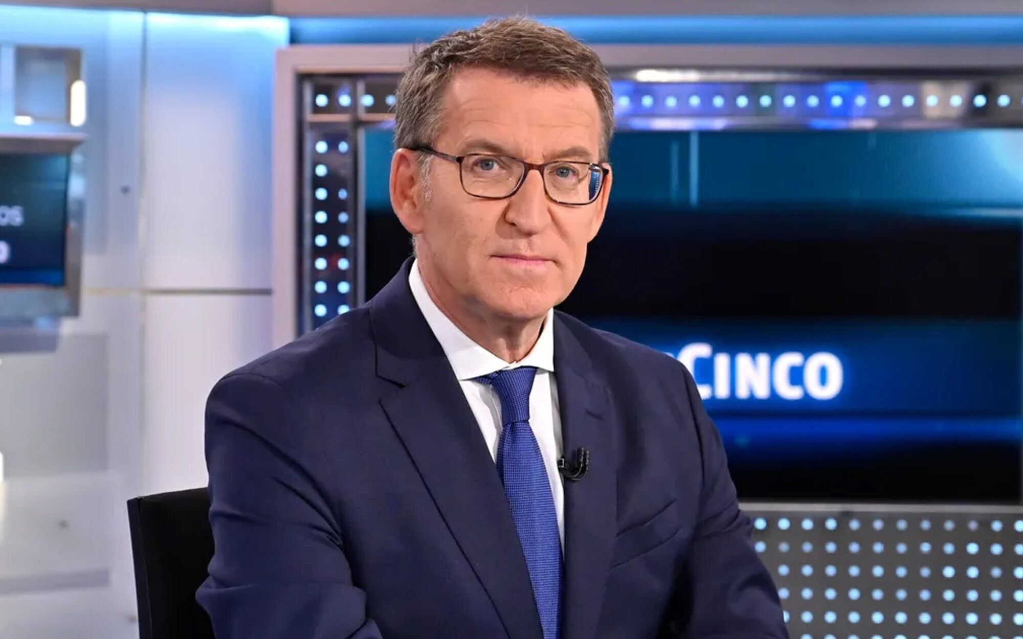 Alberto Núñez Feijóo visita 'Informativos Telecinco' el martes 19 de diciembre 