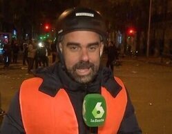La respuesta de un reportero de 'El intermedio' tras ser llamado "pedazo maricón" en las protestas de Ferraz