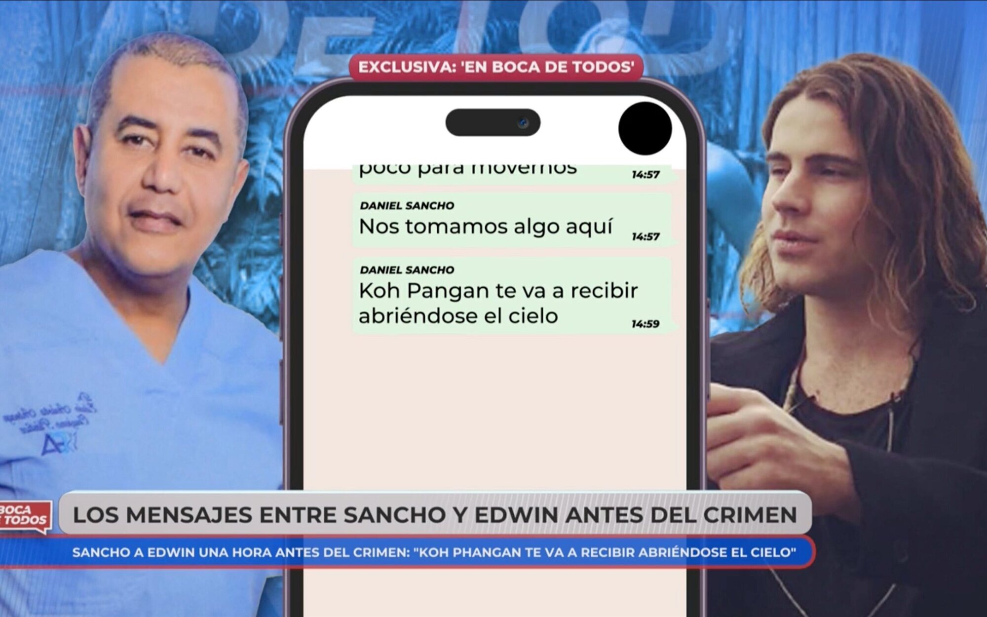 Nuevo dato en el caso Daniel Sancho: El mensaje que mandó a Edwin Arrieta hora y media antes del crimen