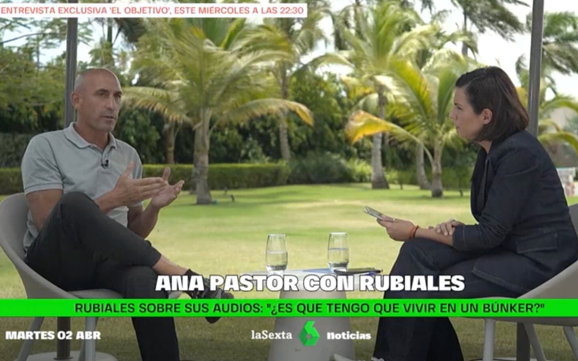 Luis Rubiales se sienta con Ana Pastor en 'El objetivo' tras la operación por los contratos de la RFEF 