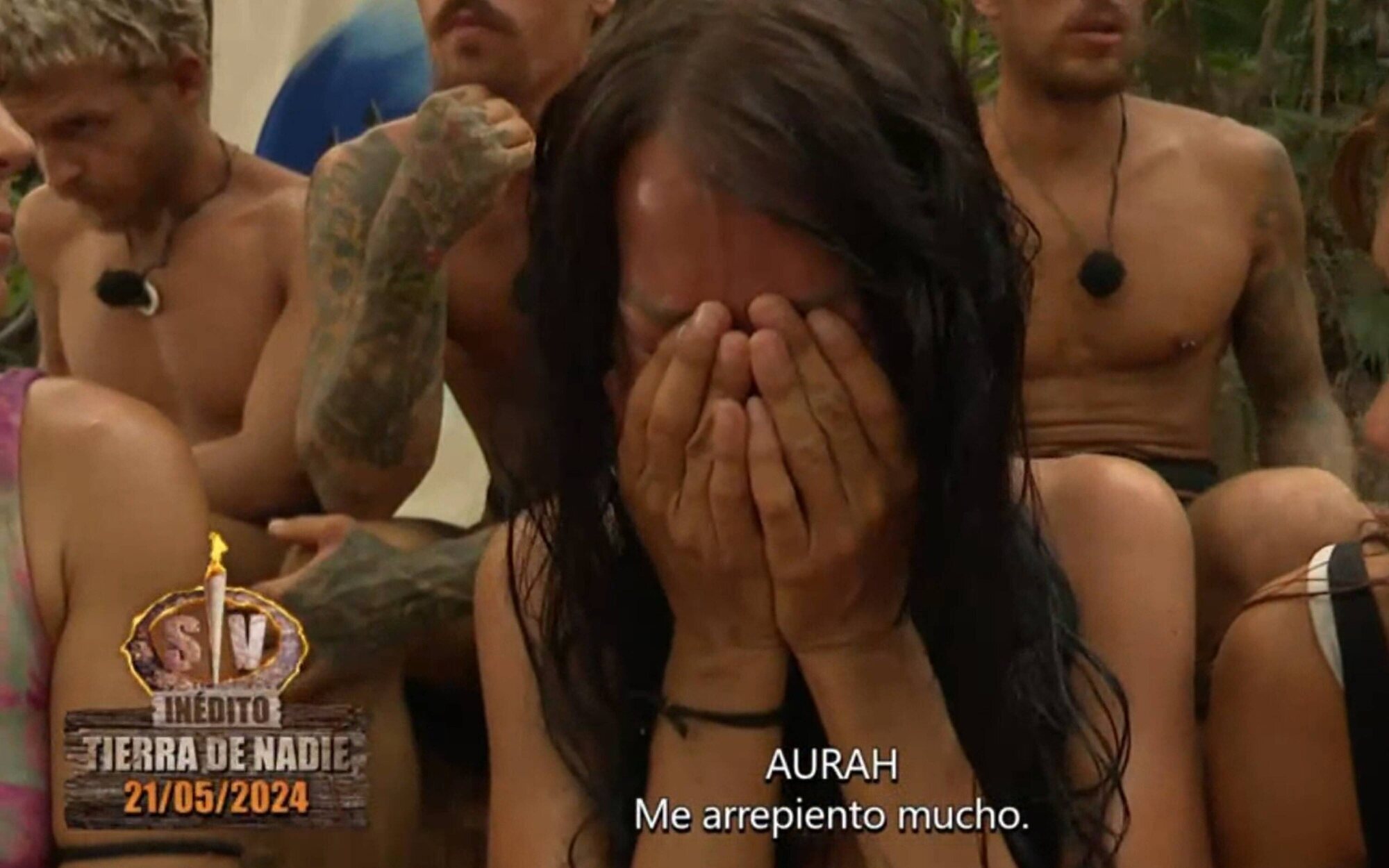 Aurah Ruiz se rompe tras revivir su golpe bajo a Ángel Cristo en 'Supervivientes 2024': "Qué vergüenza"