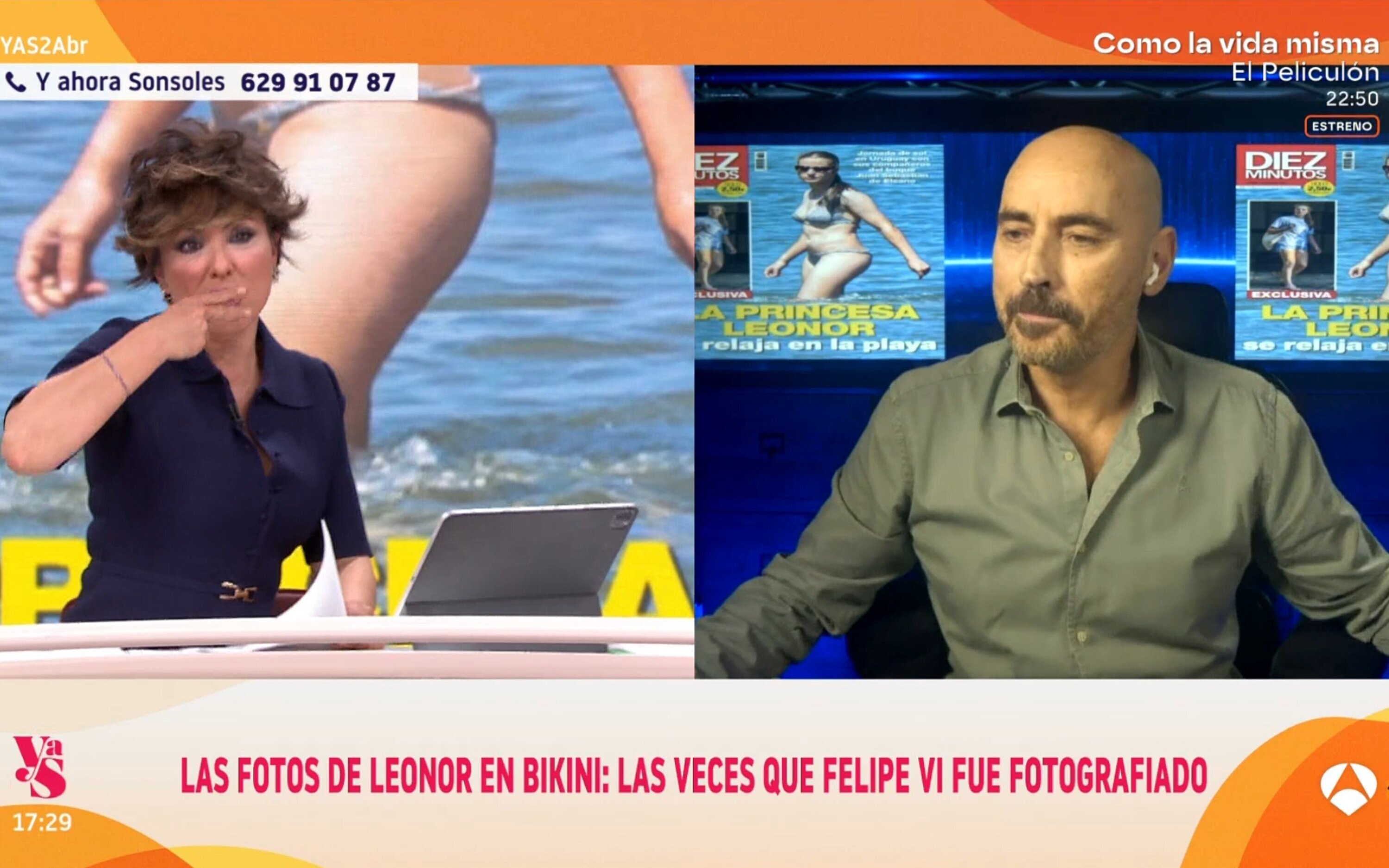 Sonsoles Ónega echa la bronca a Diego Arrabal por pillarlo fumando en directo: "Me metes en un lío" - FormulaTV