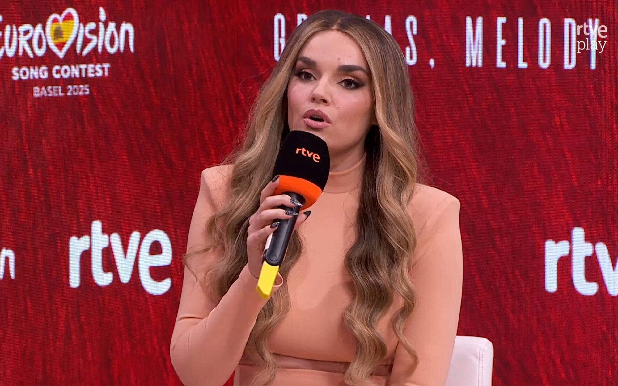 RTVE desmiente a Melody con un comunicado: "En ningún momento se ha prohibido hacer comentarios políticos"