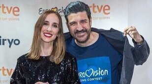 Julia Varela y Tony Aguilar reivindican la paz en Gaza antes de la actuación de Israel en Eurovisión 2025