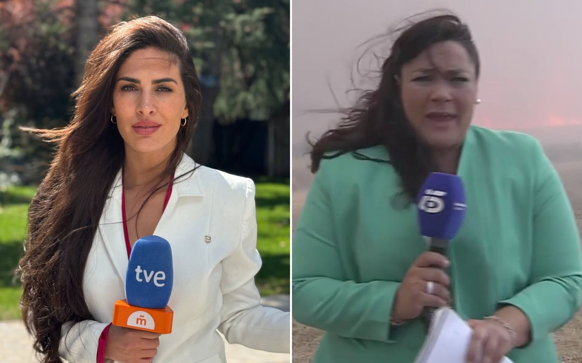 Una reportera de RTVE estalla por exponer a periodistas a los incendios: "No somos marionetas"