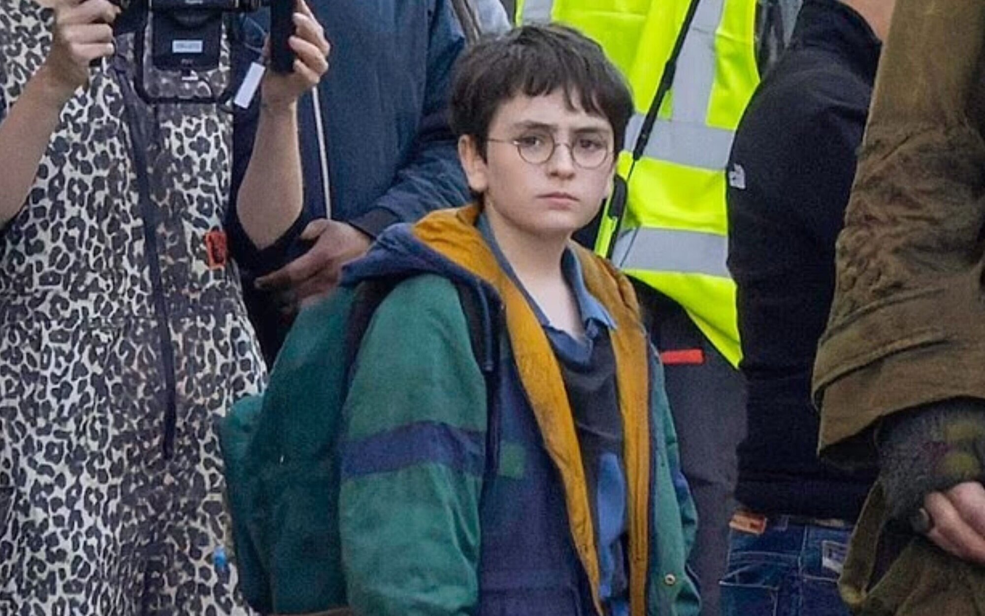 Las primeras imágenes de Harry Potter junto a Hagrid en el rodaje de la serie de HBO