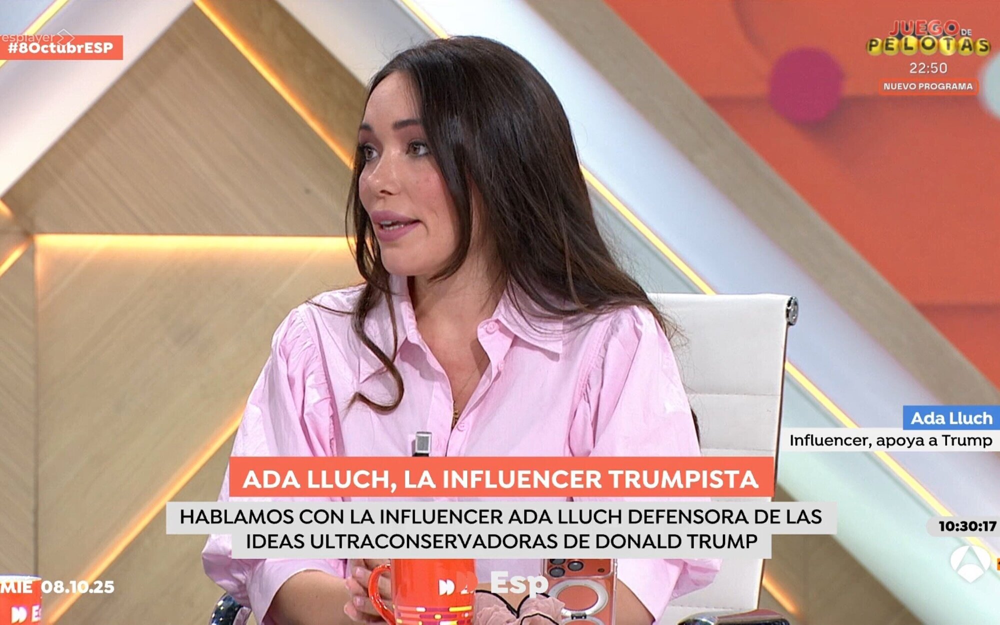 Susanna Griso para los pies a la influencer trumpista que acusa a 'Espejo público' de haberla echado del plató
