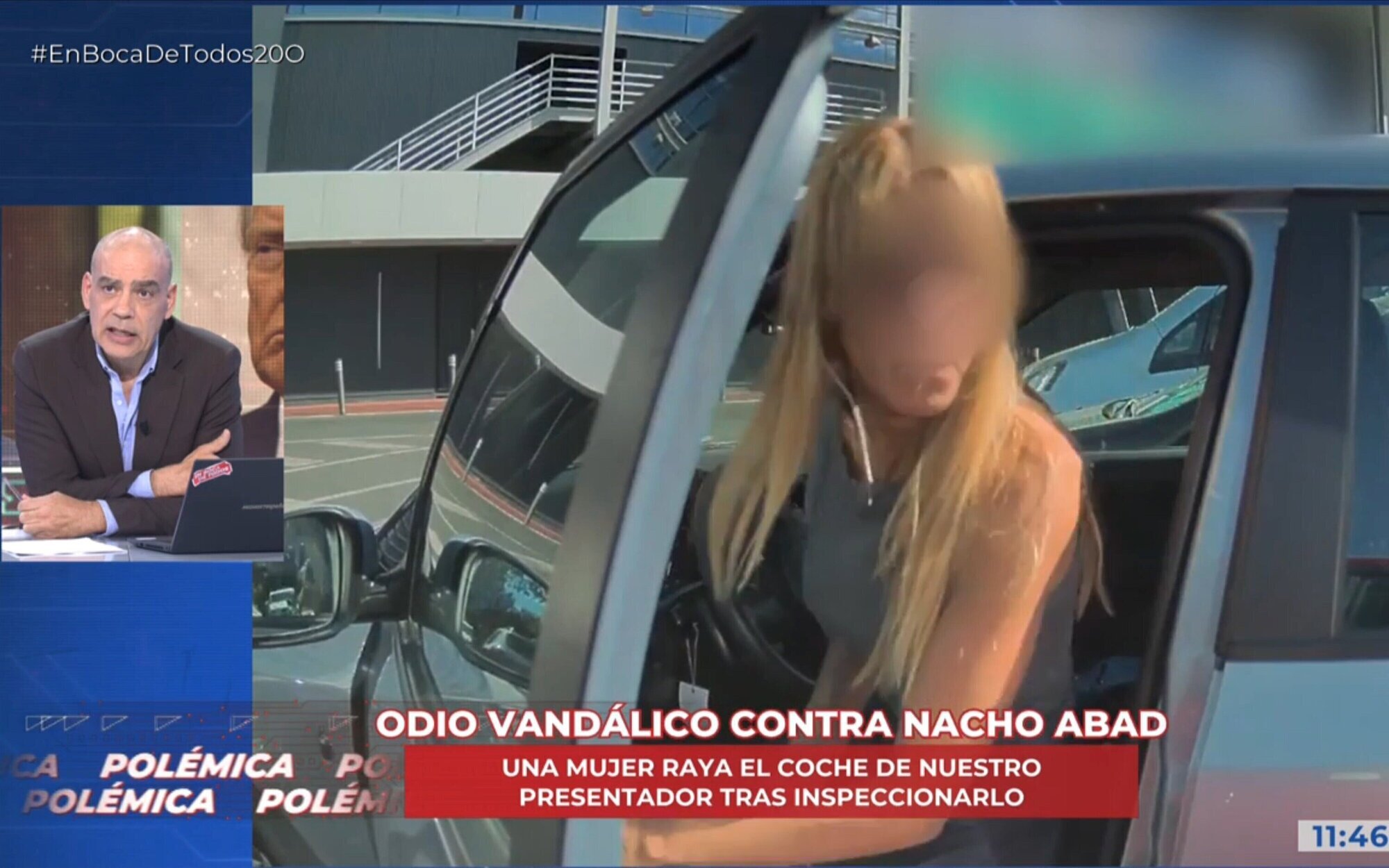 Nacho Abad denuncia ser víctima de un ataque vandálico, muestra las imágenes y anuncia que irá a juicio