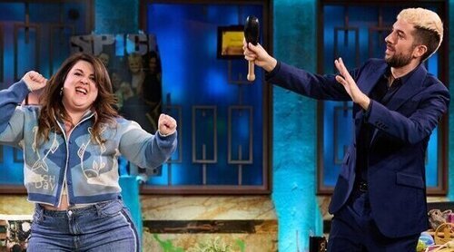 
Broncano y Lalachus reaccionan a las Campanadas y bromean con el "balcón tapiado" de Pedroche y Chicote