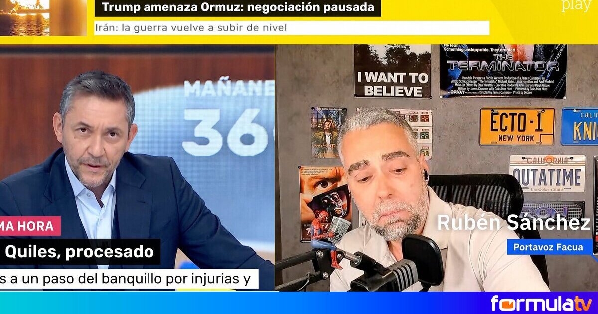 Rubén Sánchez de Facua rompe a llorar en  Mañaneros 360  por el procesamiento a Vito Quiles