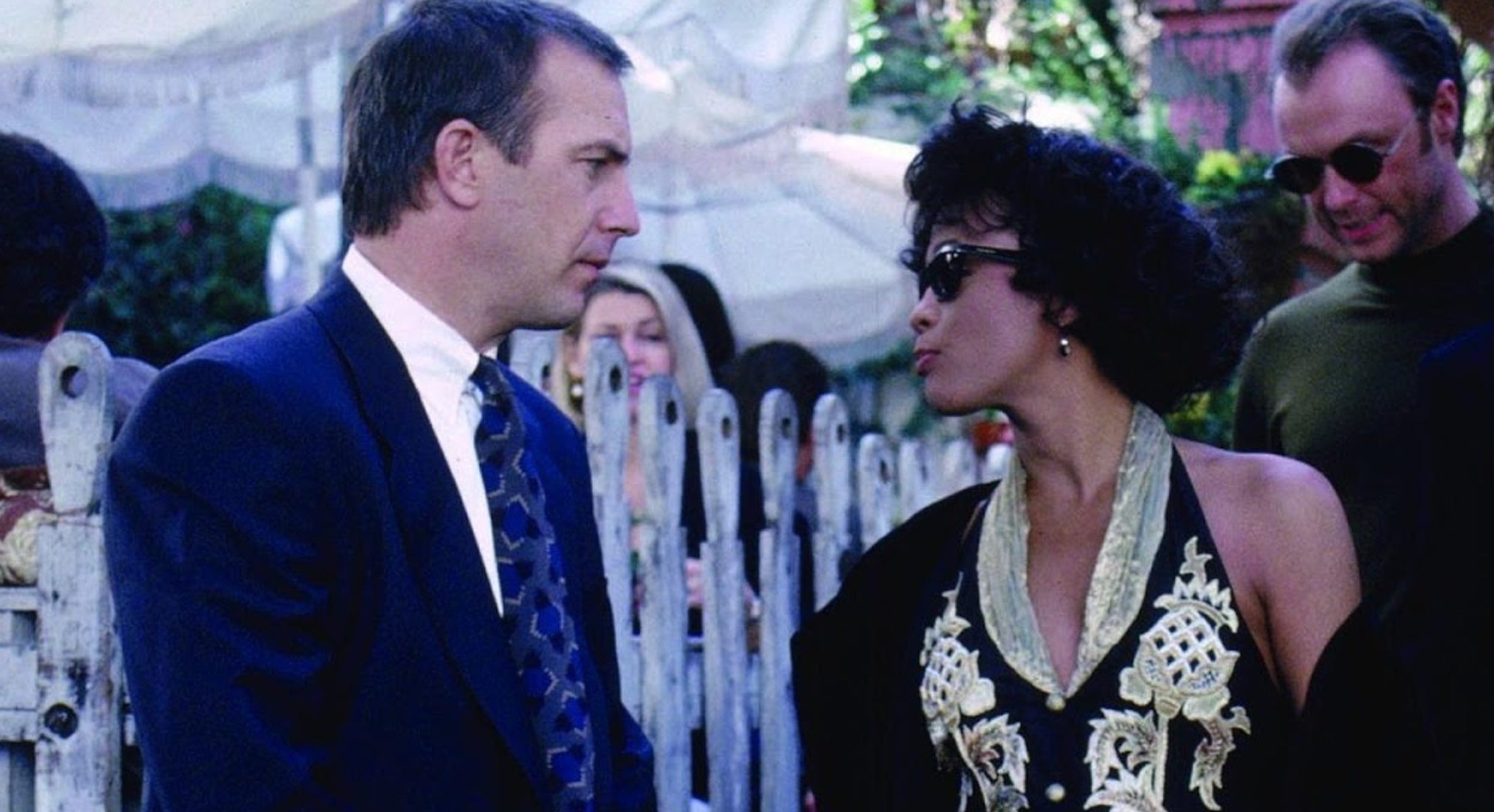 Whitney Houston y Kevin Costner en "El guardaespaldas"