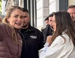 Alba Carrillo, de nuevo viral por su airada protesta en medio de la calle en la cola del reloj Royal Pop Swatch