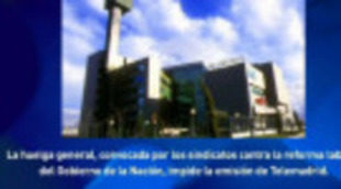 Telemadrid y Canal Sur dejan de emitir debido a la huelga