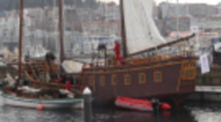 Espectaculares localizaciones en Galicia acogen el rodaje de la serie 'Piratas'