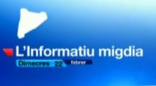 'L'informatiu migdia' (2,1%) el informativo territorial más seguido