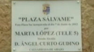 Marta López inaugura en Calvarrasa de Abajo la Plaza Sálvame