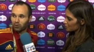 Sara Carbonero "saluda" a Twitter tras el lapsus del penalti de Iniesta