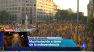 Críticas masivas a los informativos de Julio Somoano por ningunear la manifestación de la Diada en Cataluña