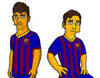 Iniesta, Messi, Xavi y Neymar ya tienen su réplica Simpson