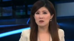 Una presentadora de televisión anuncia en directo la muerte de un compañero