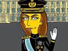 La reina Letizia Ortiz, dibujada como un personaje de 'Los Simpson' en un blog satírico