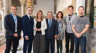 Susana Díaz, presidenta de Andalucía, acude al rodaje de 'Juego de tronos'