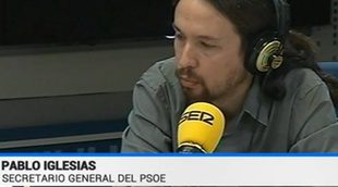 Doble metedura de pata de TVE: La 1 confunde a Pablo Iglesias con el líder del PSOE y La 2 con el de Izquierda Unida