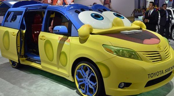 Bob Esponja' se transforma en un coche como reclamo publicitario