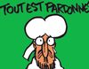 Charlie Hebdo dibuja a Mahoma en su primera portada tras el ataque terrorista: "Todo está perdonado"