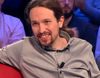 Pablo Iglesias se niega a llevar un pin de España en 'laSexta noche' regalado por Inda, le llama Pantuflo y apoya a Tania Sánchez