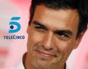 Pedro Piqueras entrevista en directo a Pedro Sánchez en 'Informativos Telecinco'