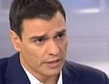Pedro Sánchez se hace eco de la entrevista de Jordi Évole a Esperanza Aguirre con Pedro Piqueras en Telecinco