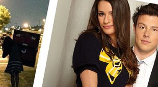 Lea Michele finaliza las grabaciones de 'Glee' con una camiseta del fallecido Cory Monteith entre sus manos