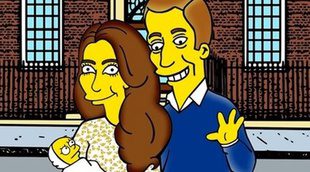 Kate Middleton, el príncipe William y su hija, personajes de 'Los Simpson' por Palombo