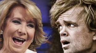 Una votante de León introduce una papeleta con los personajes de 'Juego de tronos' durante las elecciones del 24-M