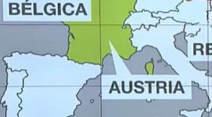 Gran error en informativos de Telemadrid: Austria en el lugar de Francia en el mapa