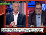 laSexta critica que TVE se atribuya el liderazgo de la noche electoral cuando Atresmedia la superó en audiencia