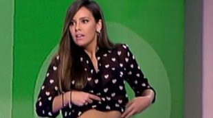 Cristina Pedroche enseña la barriga en 'Zapeando' para mostrar a los medios que no está gorda