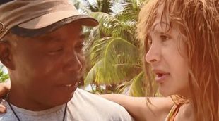 Yurena y Víctor, el garífuna de 'Supervivientes', se besan en Playa Itinerante
