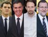 Albert Rivera, Pedro Sánchez, Pablo Iglesias y Mariano Rajoy, cara a cara con Pedro Piqueras en 'Informativos Telecinco 21:00'