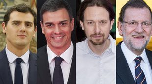 Albert Rivera, Pedro Sánchez, Pablo Iglesias y Mariano Rajoy, cara a cara con Pedro Piqueras en 'Informativos Telecinco 21:00'