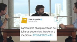 La FNAC revoluciona Twitter por tildar de "mediocre" a Podemos durante el debate de 'Salvados'