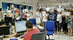 Los profesionales de RTVE protestan en la redacción por la censura de las grabaciones del ministro del Interior