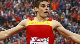 Bruno Hortelano descubre que ha ganado el oro de boca de una periodista holandesa